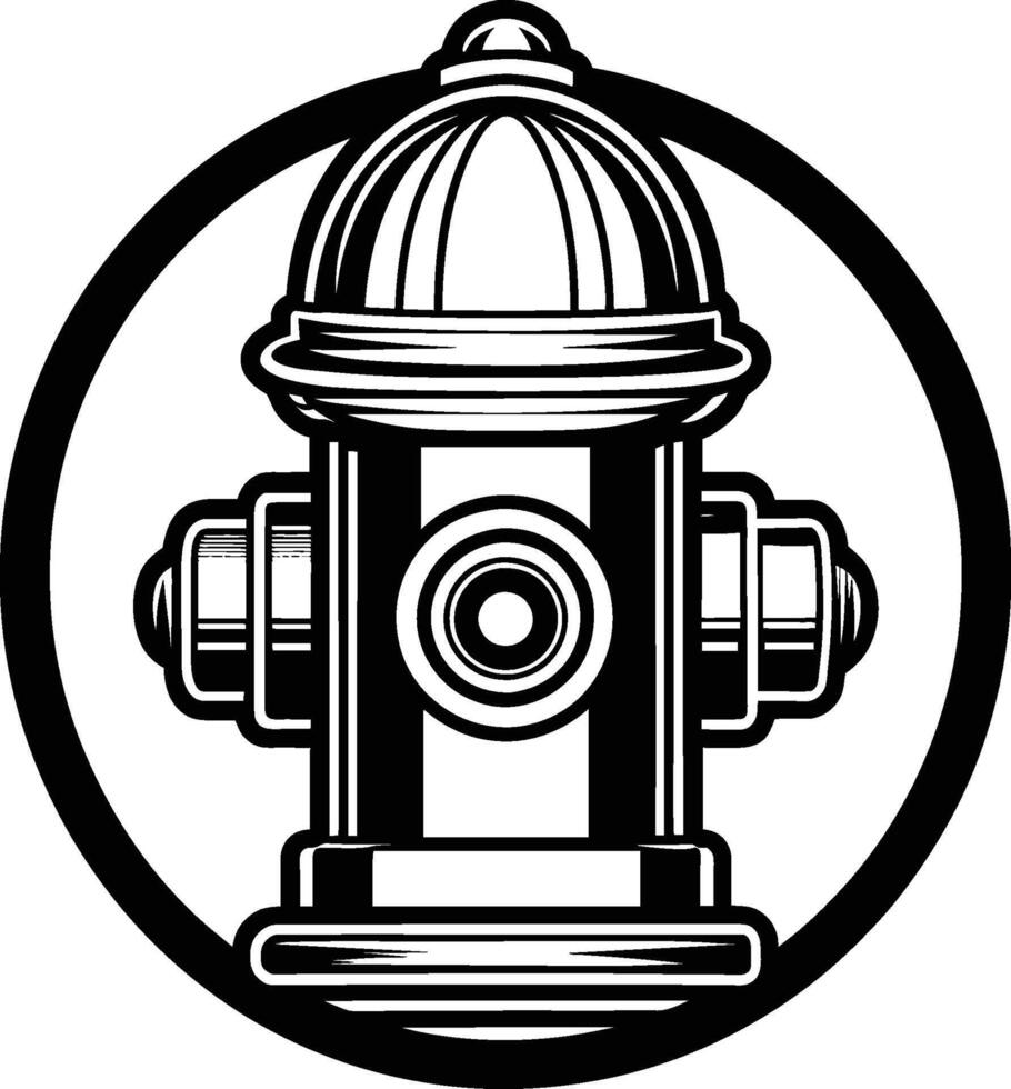 fire hydrant illustration isolated on white background eps 10 vector