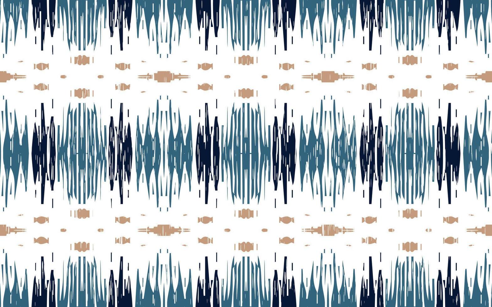 Ethnic abstract ikat art. Seamless pattern in tribal, folk embroidery, and Mexican style. Aztec geometric art ornament print.Design vector