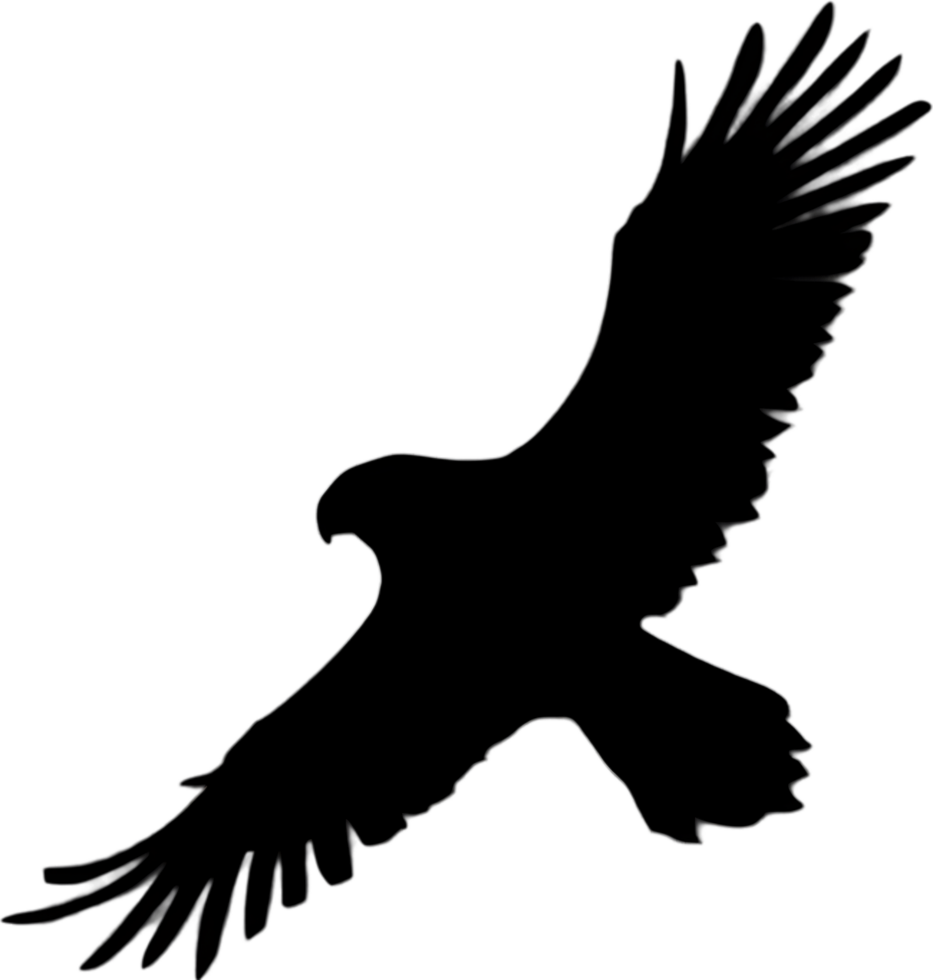 Elegant stencil bird clipart, perfect for design. AI-Generated. png