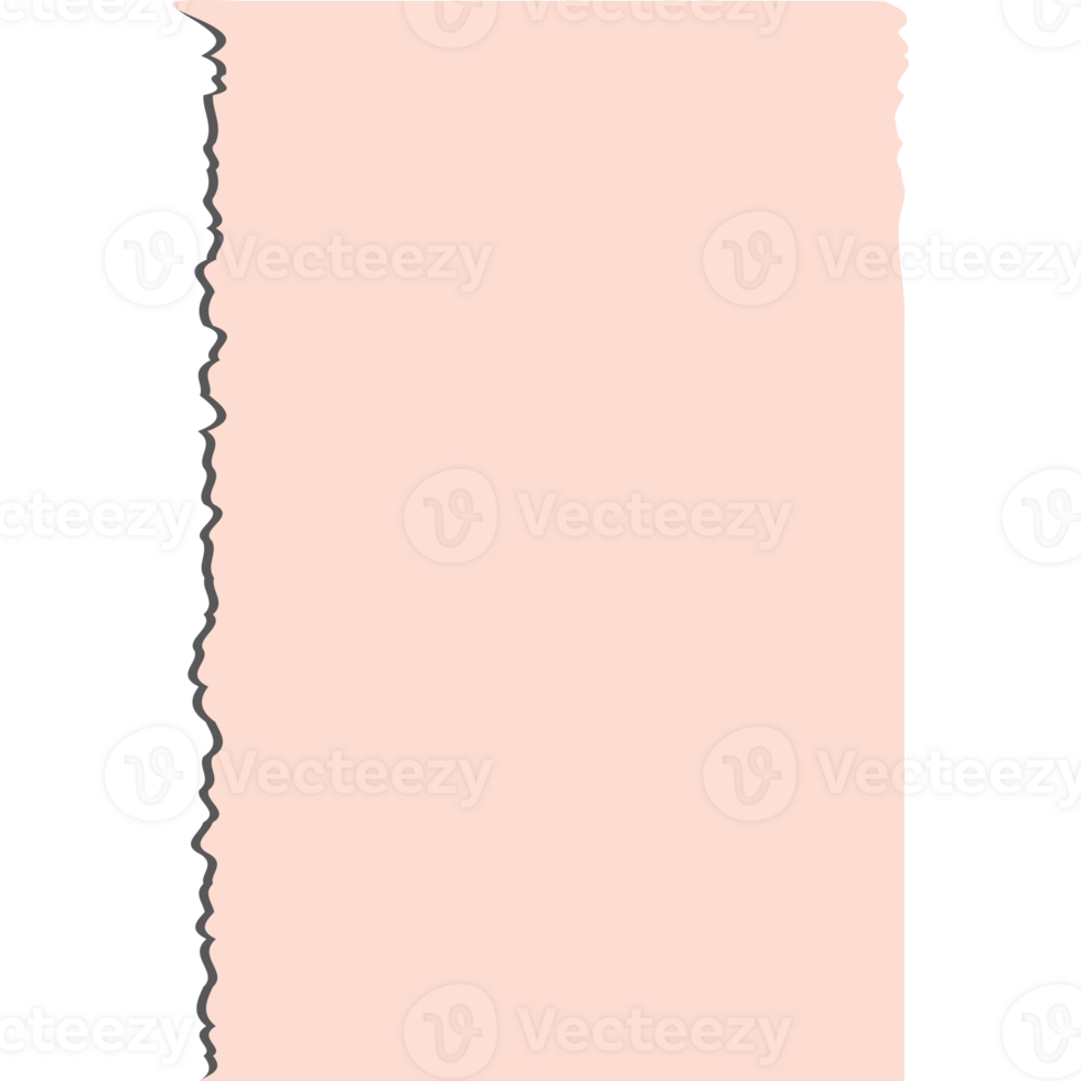 Torn notebook sheet png