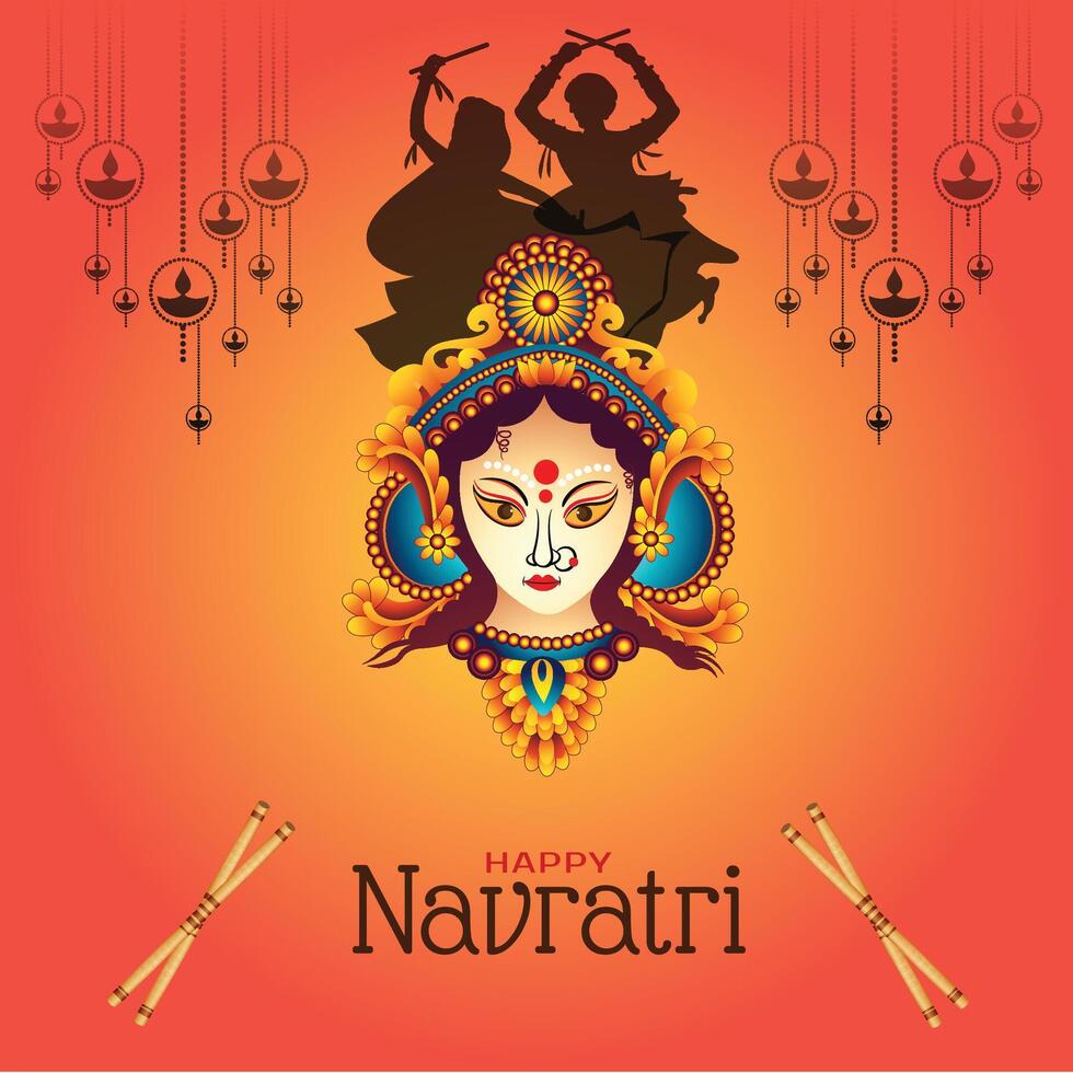 Navaratri Social media Post vector