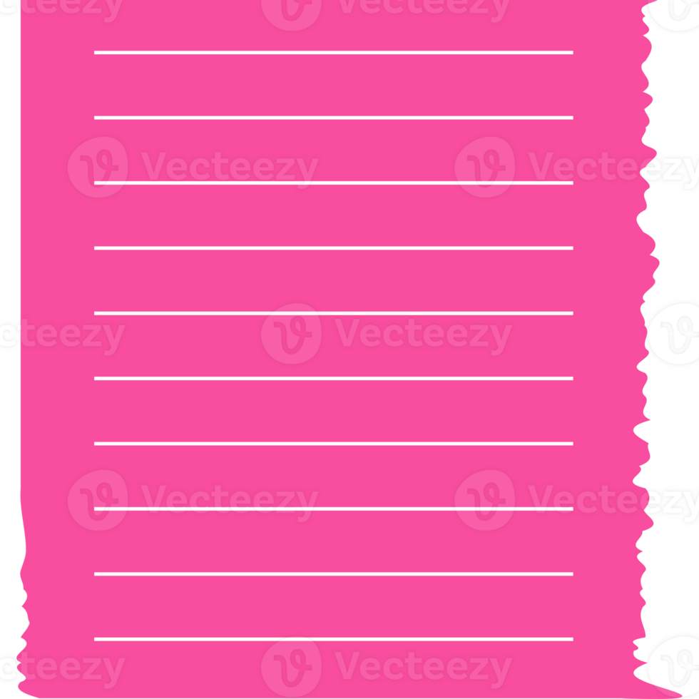 Torn striped piece of paper png