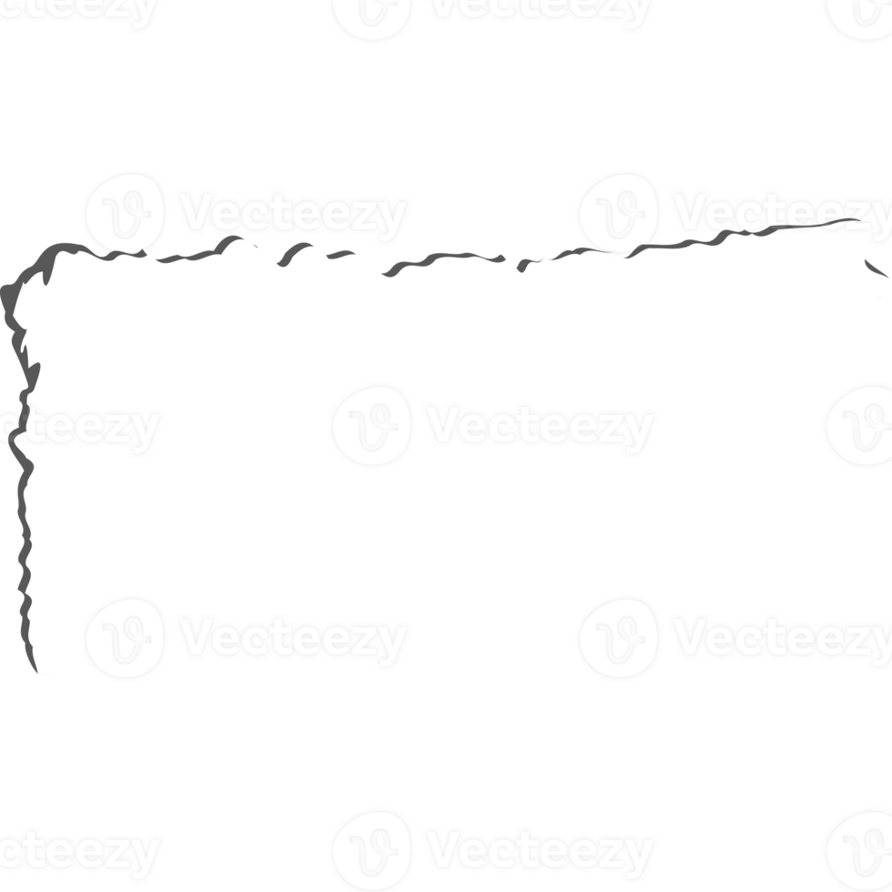 Torn paper page template png