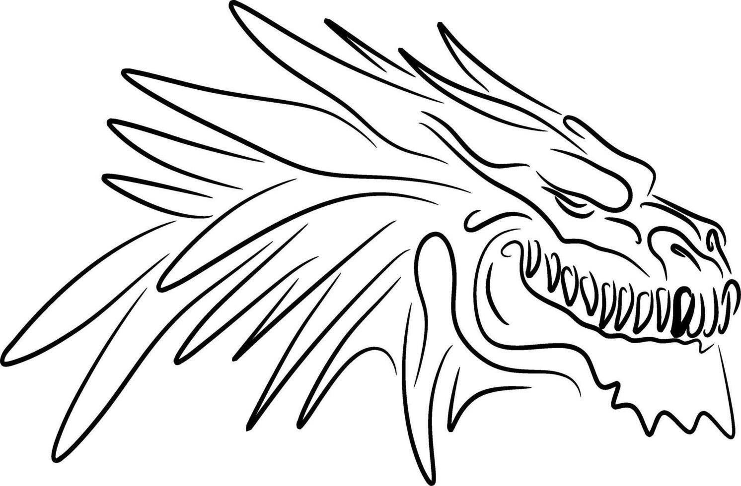 hand drawing Illustration of an animal vector