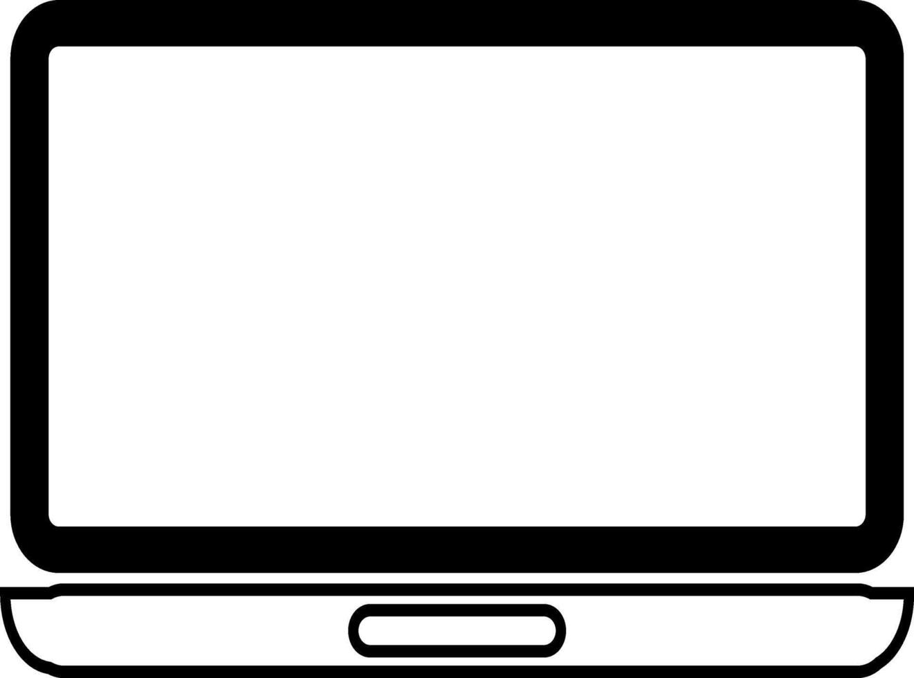 icon laptop. a simple design laptop vector