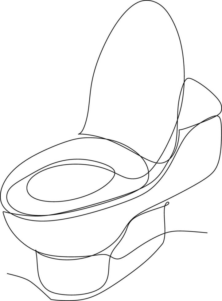 toilet bowl isolated on white vector