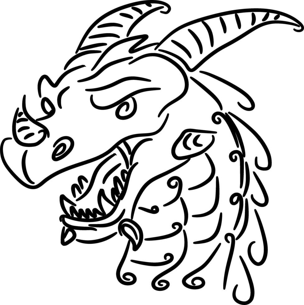 hand drawing Illustration of an animal vector