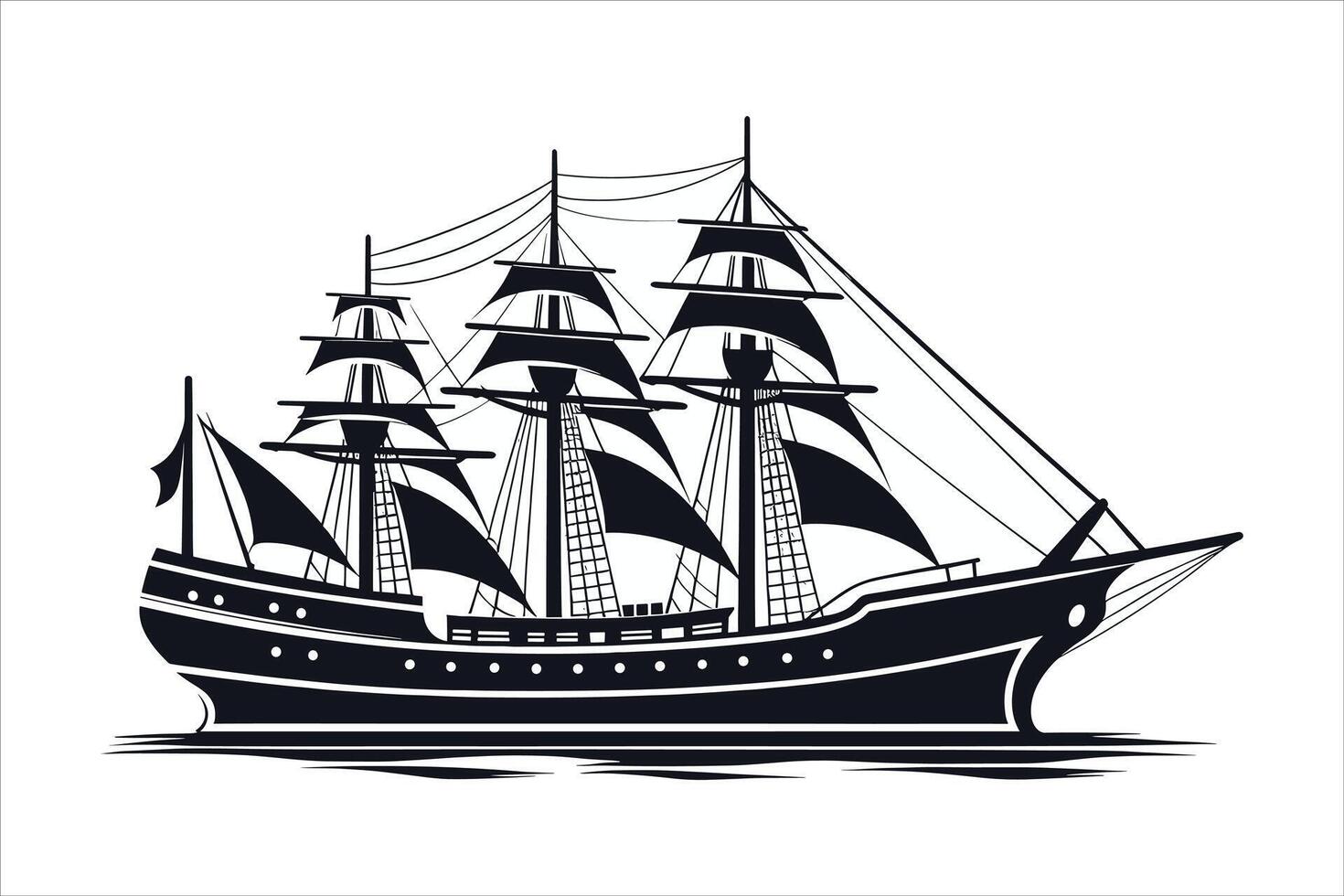 Boat logo icon vector