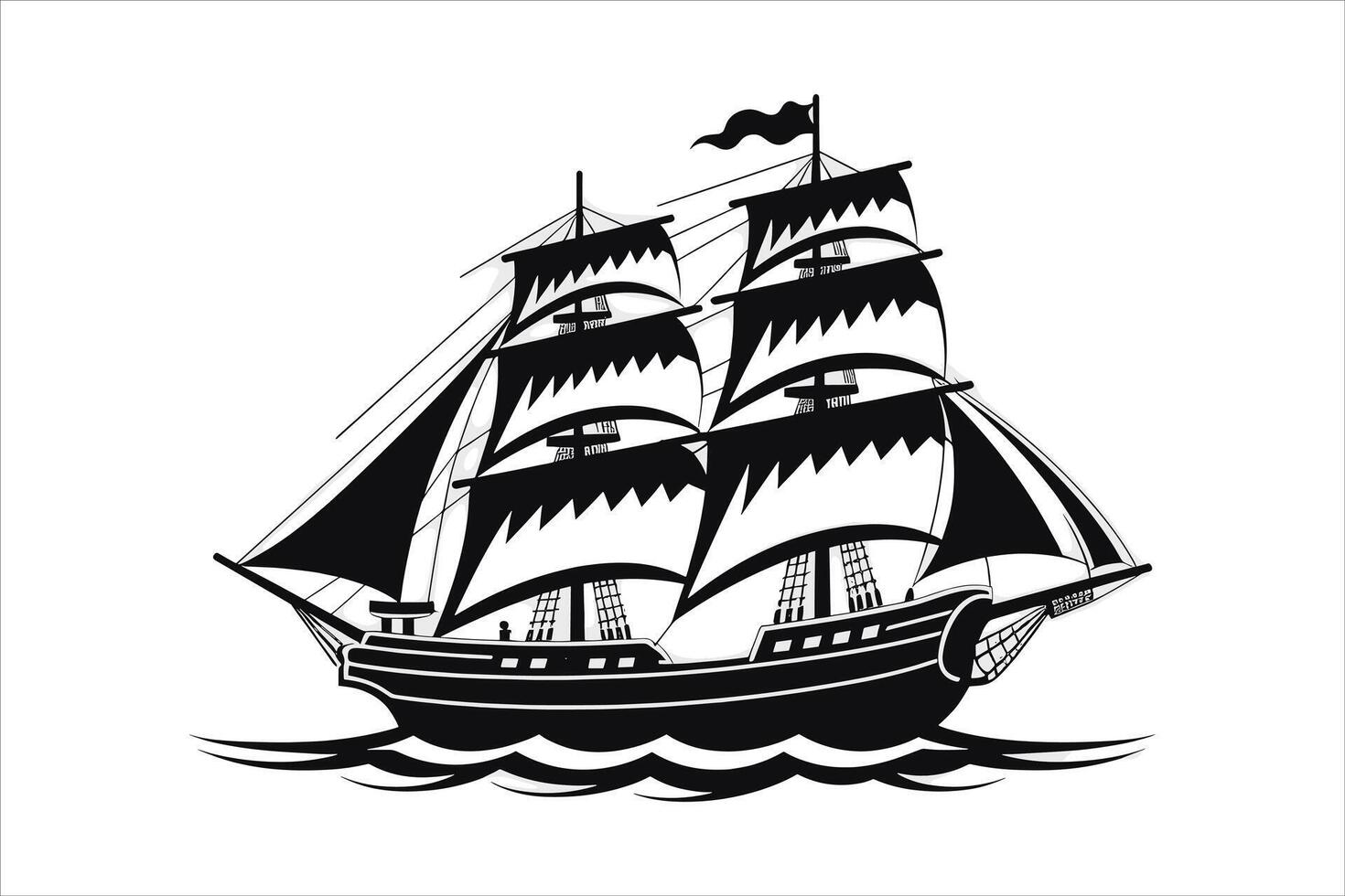 Boat logo icon vector