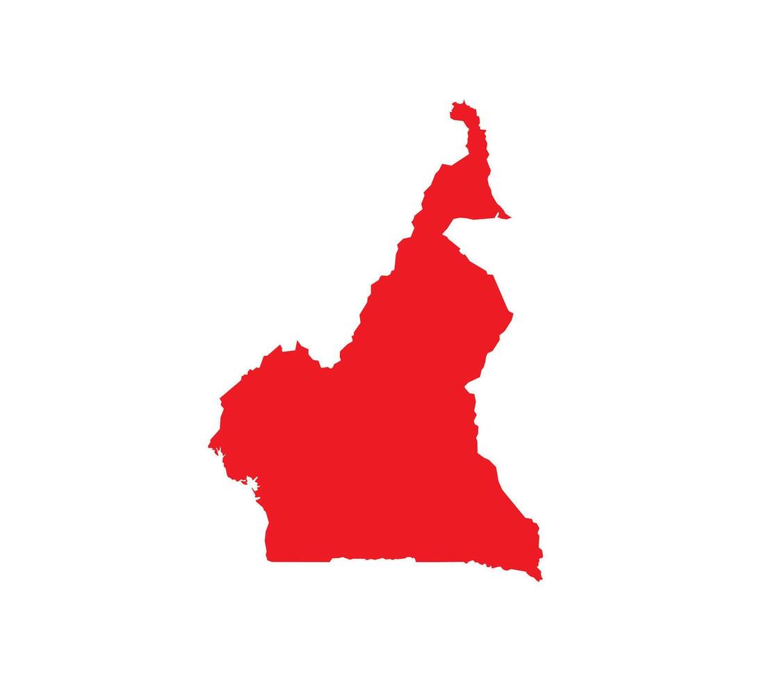 Map of Cameroon. Cameroon Map on white background. vector