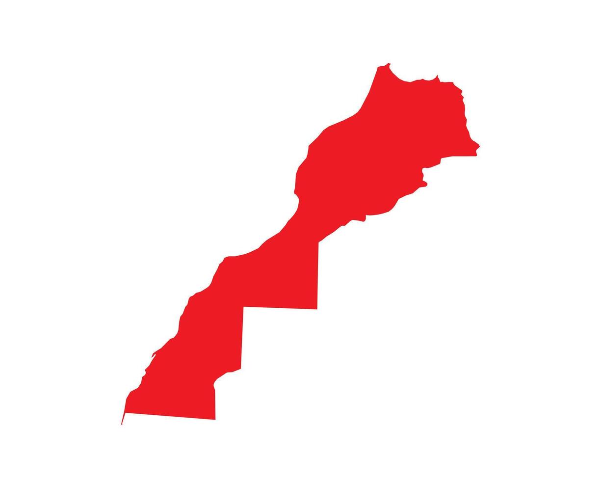 Map of Morocco. Morocco Map on white background. vector