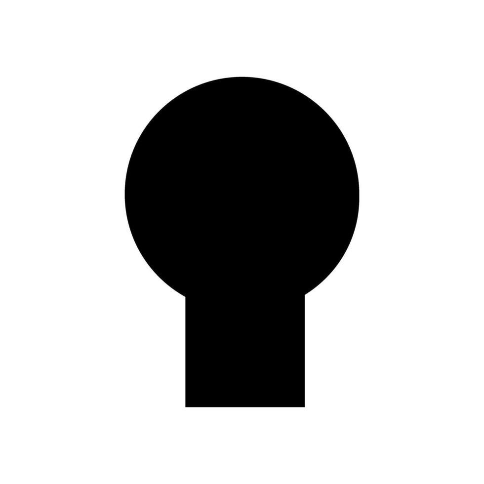 Keyhole icon. Lock illustration sign. Key symbol or logo. vector