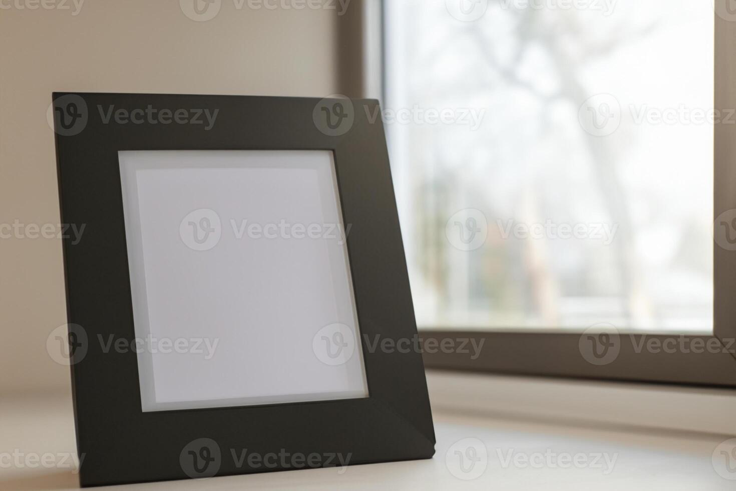 Natural Mockup Photo Paper on Wooden Table for a Realistic and Authentic Presentation, Perfect for Showcasing Designs with a Natural Feel