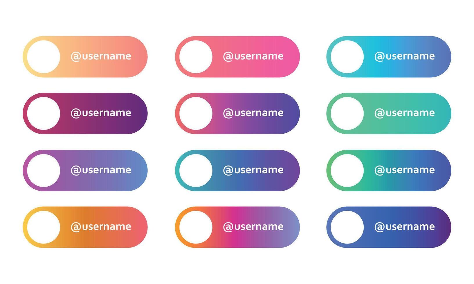 Lower third for social media vector