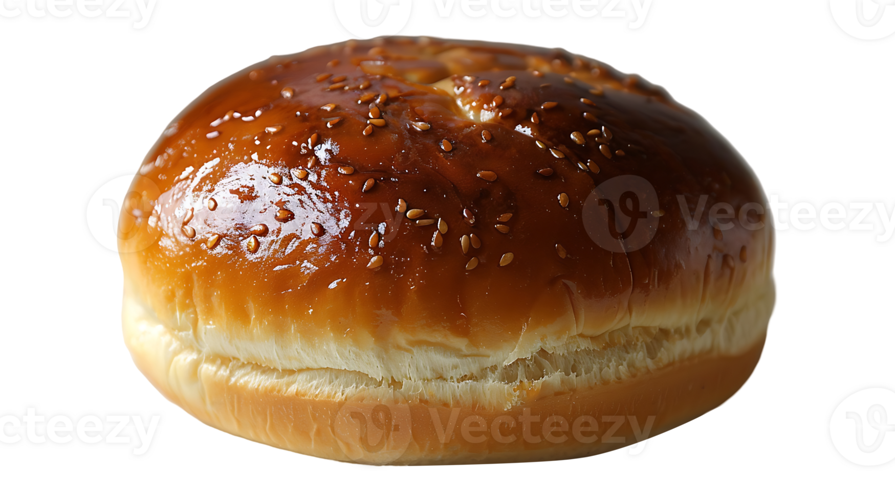 Fresh tasty burger bun on a transparent background png
