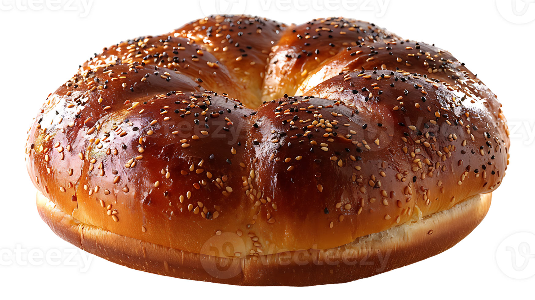 Fresh tasty burger bun on a transparent background png