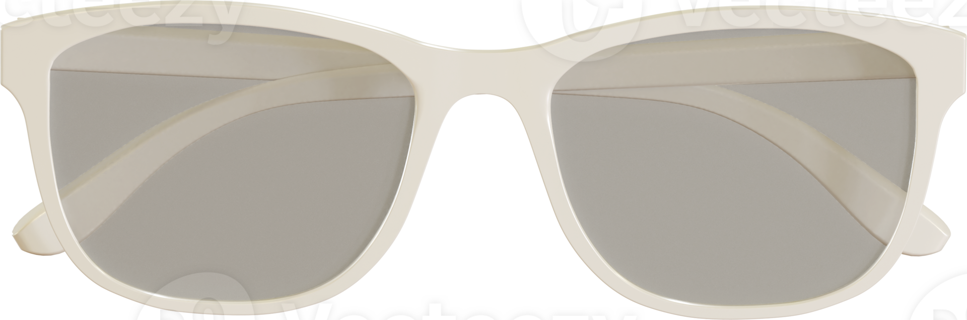 white eyeglasses front view png