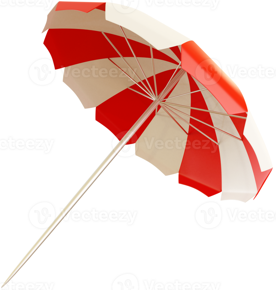 beach umbrella red and white color png