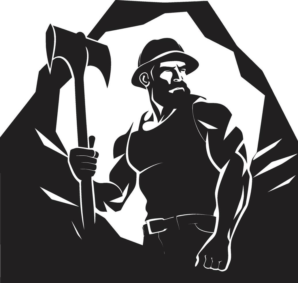 Shaft Seeker Seeker of Subterranean Sanctuaries Mining Maverick Maverick of Mining Marvels vector