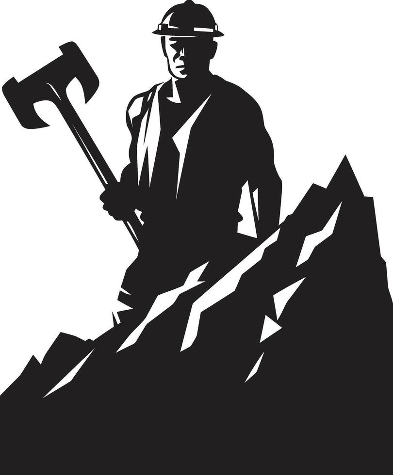 Pickaxe Pathfinder Pathfinder of Pickaxe Paths Tunnel Trailblazer Trailblazer of Tunnel Terrain vector