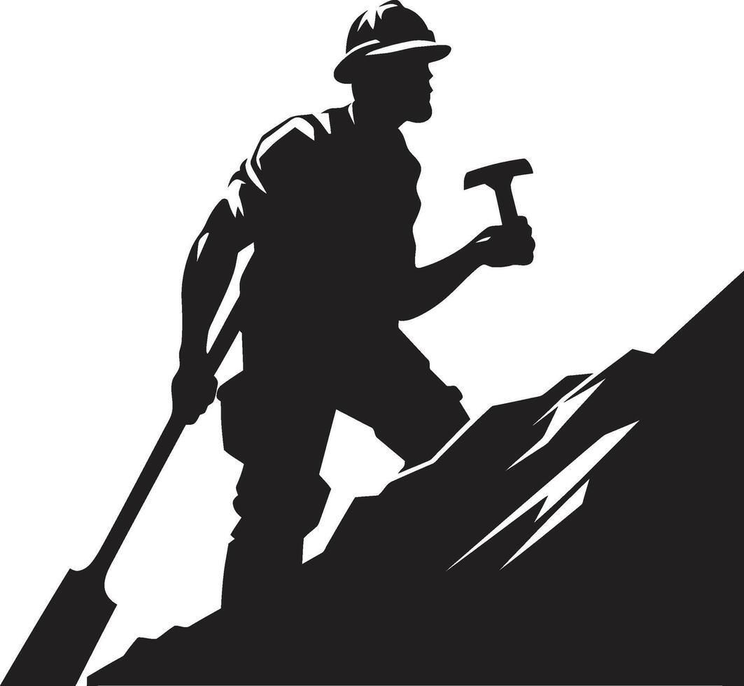 Quarry Quidnuncs Seekers of Quarry Wealth Gem Guardians Protectors of Precious Gems vector