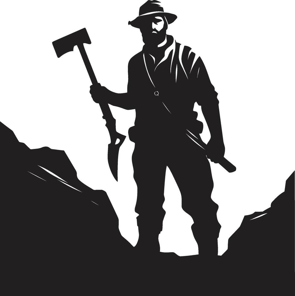 Digging Dynamo Master of Subsurface Excavation Underground Utensil Crafting Earths Treasures vector