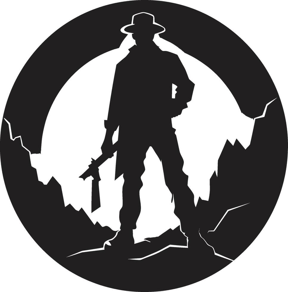 Gem Gurus Wise Masters of Mineral Wisdom Shaft Sheriffs Enforcing Order in the Mines vector