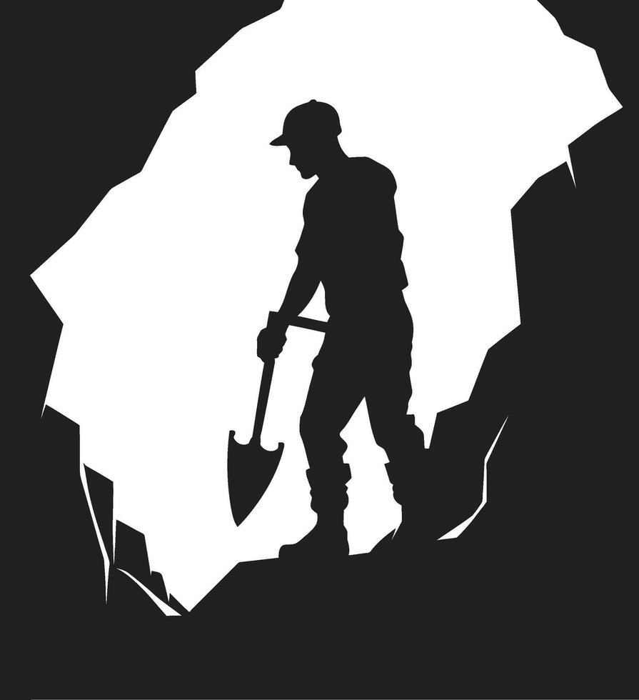 Shaft Seeker Seeker of Subterranean Sanctuaries Mining Maverick Maverick of Mining Marvels vector