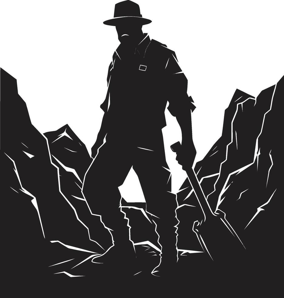 Subsurface Strikers Champions of Mineral Extraction Gem Gurus Wise Masters of Mineral Wisdom vector