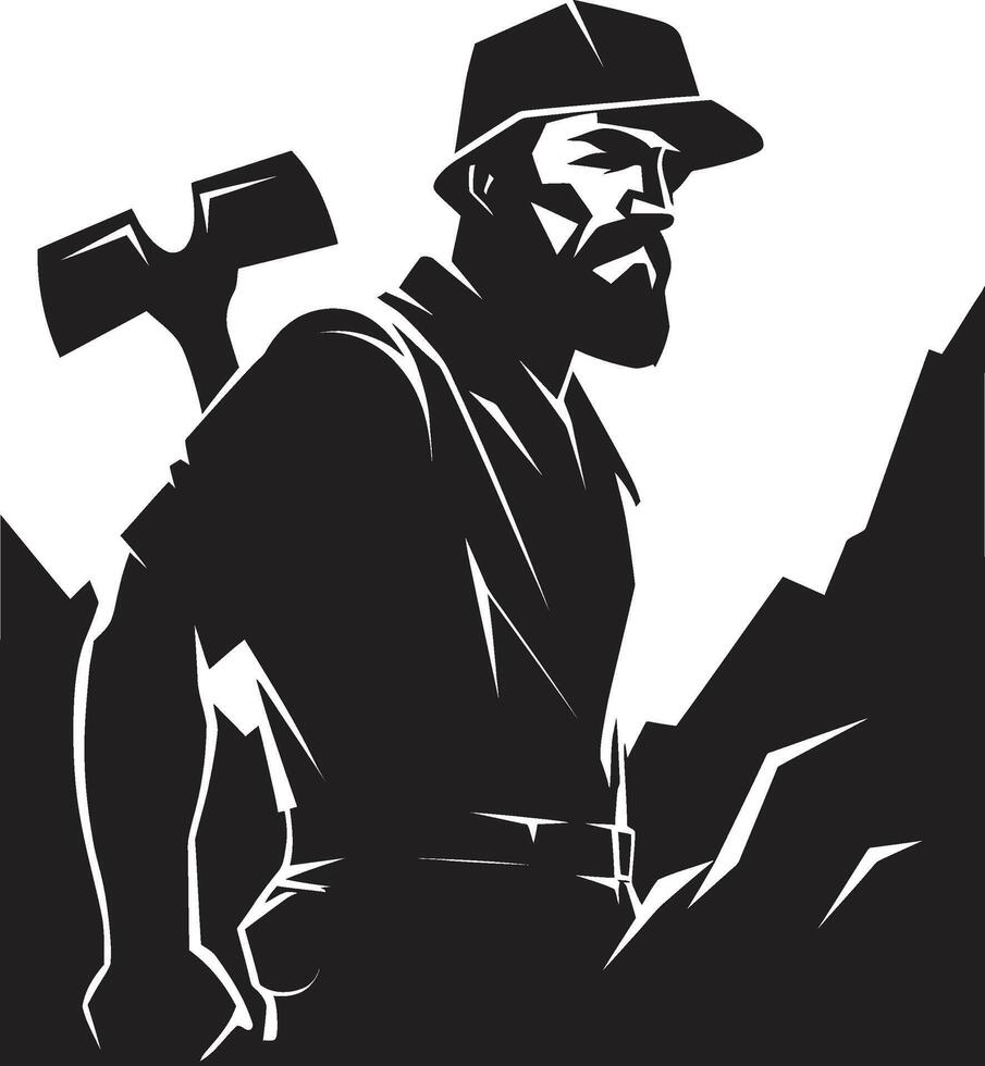 Gem Guardians Protectors of Precious Gems Shaft Sheriffs Keepers of Mine Safety vector