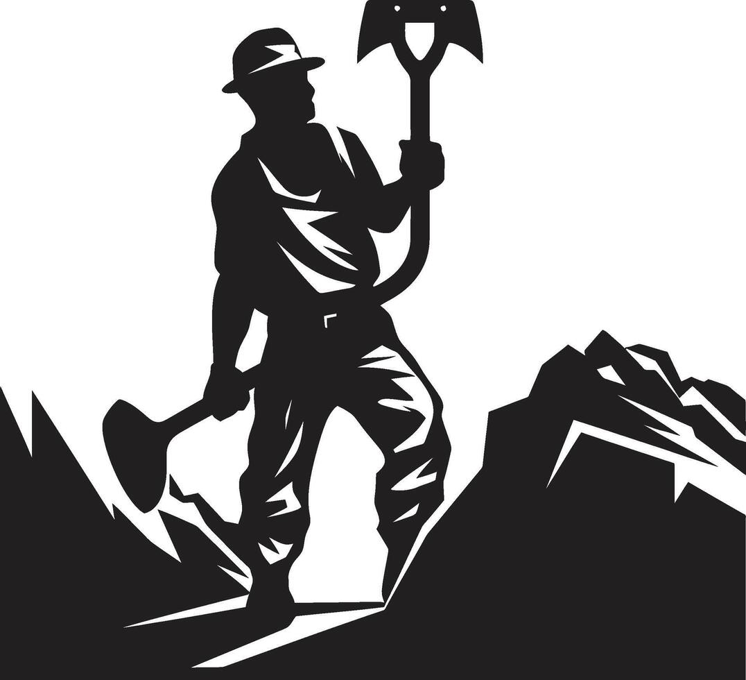 Gem Guardians Protectors of Precious Minerals Excavation Experts Proficient in Earth Extraction vector