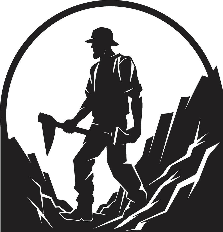 Excavation Experts Masters of Earth Extraction Mineral Minutemen Swift Extractors of Earths Riches vector