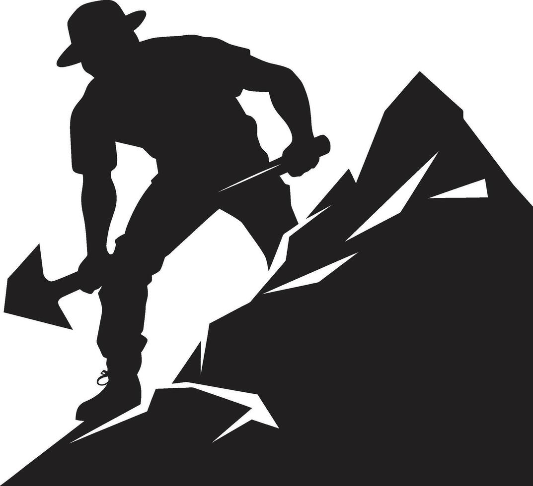 Rock Raider Raider of Rock Riches Shaft Seeker Seeker of Subterranean Stones vector