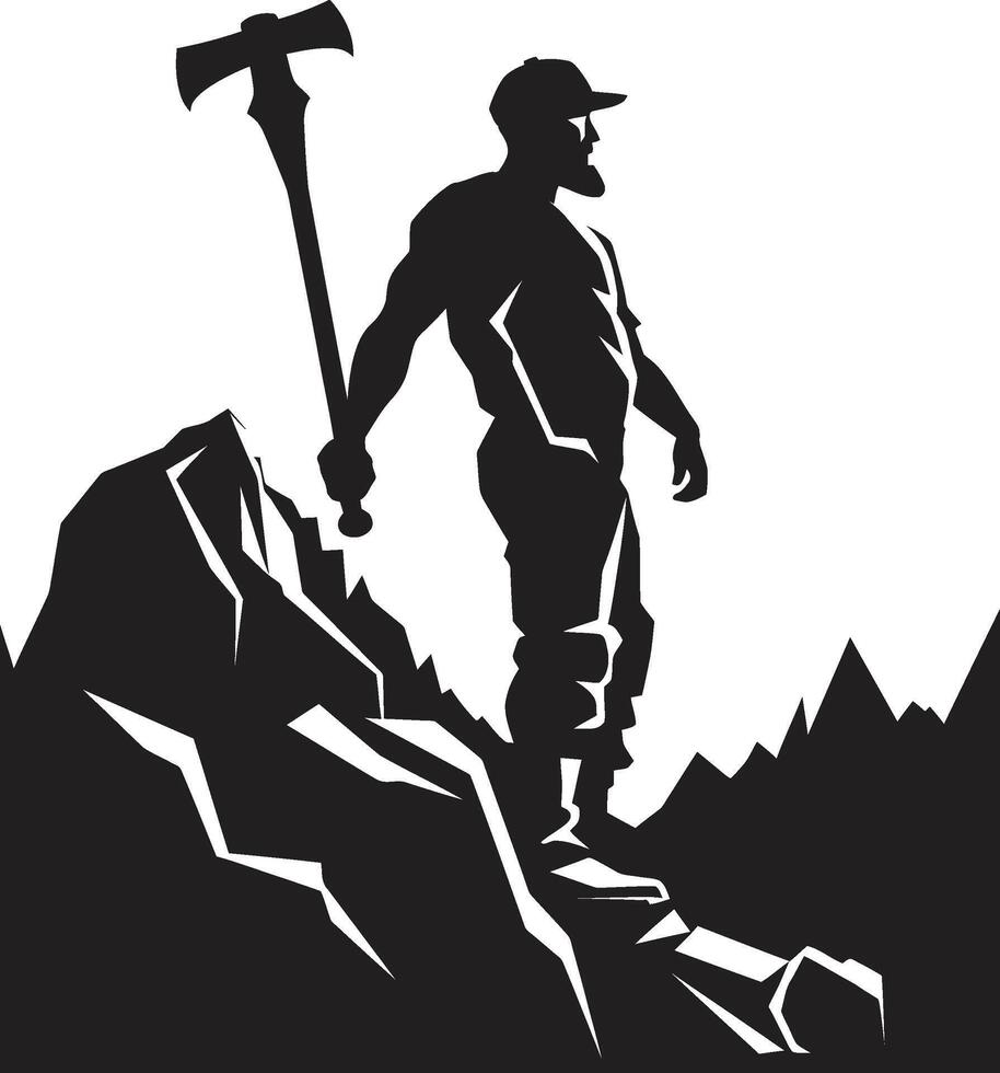 Digging Dynamo Master of Subsurface Mining Subterranean Surveyor Mapping Earths Depths vector