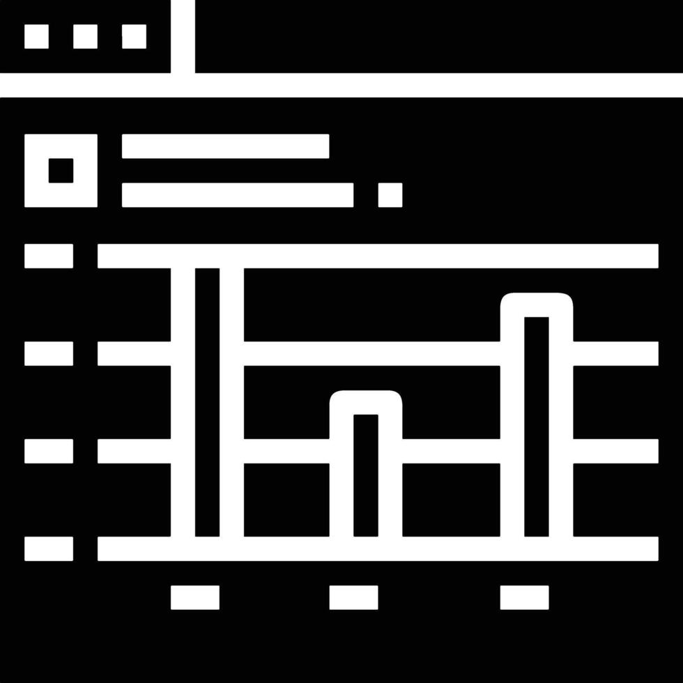 Chart icon symbol image for data statistic analysis illustration vector
