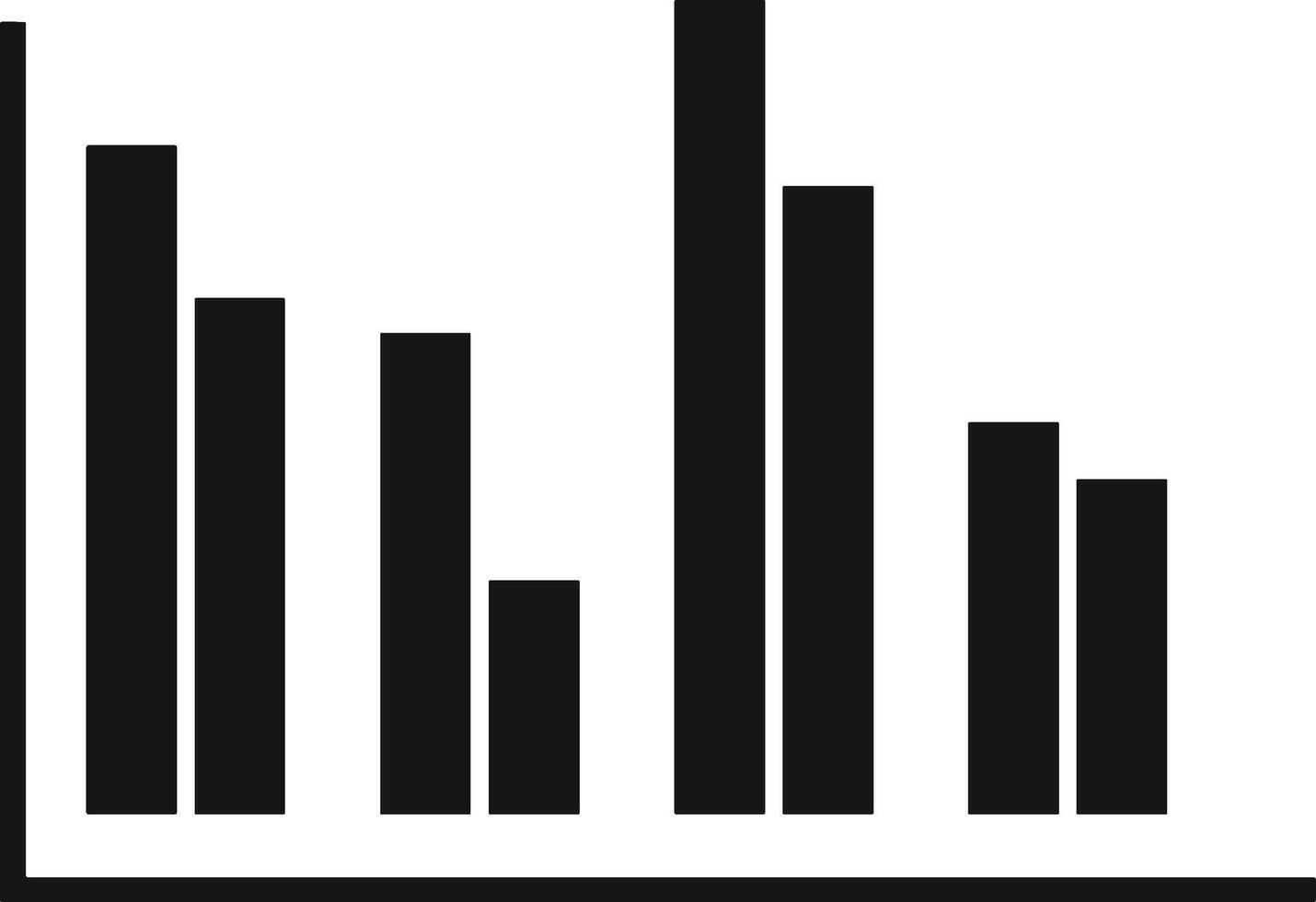 Chart icon symbol image for data statistic analysis illustration vector