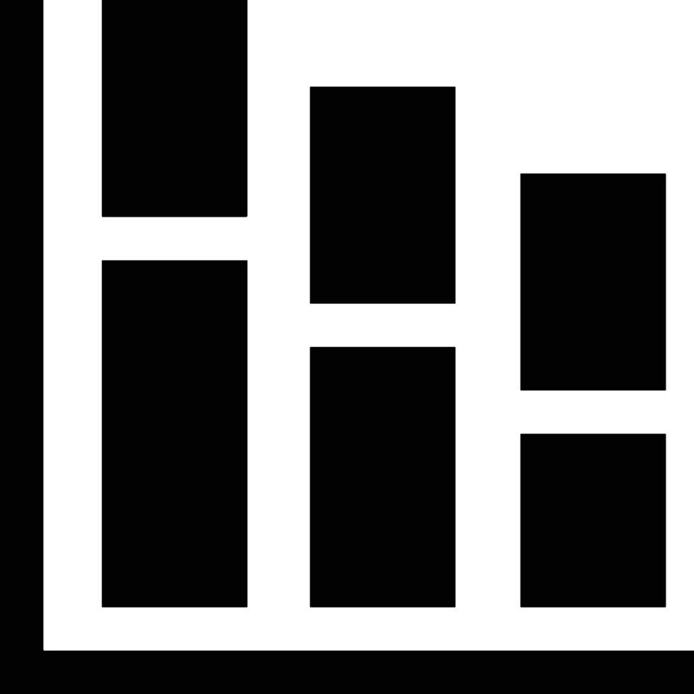 Chart icon symbol image for data statistic analysis illustration vector