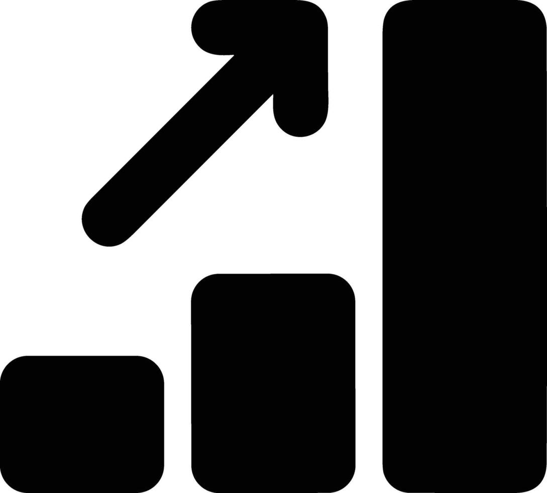 Chart icon symbol image for data statistic analysis illustration vector