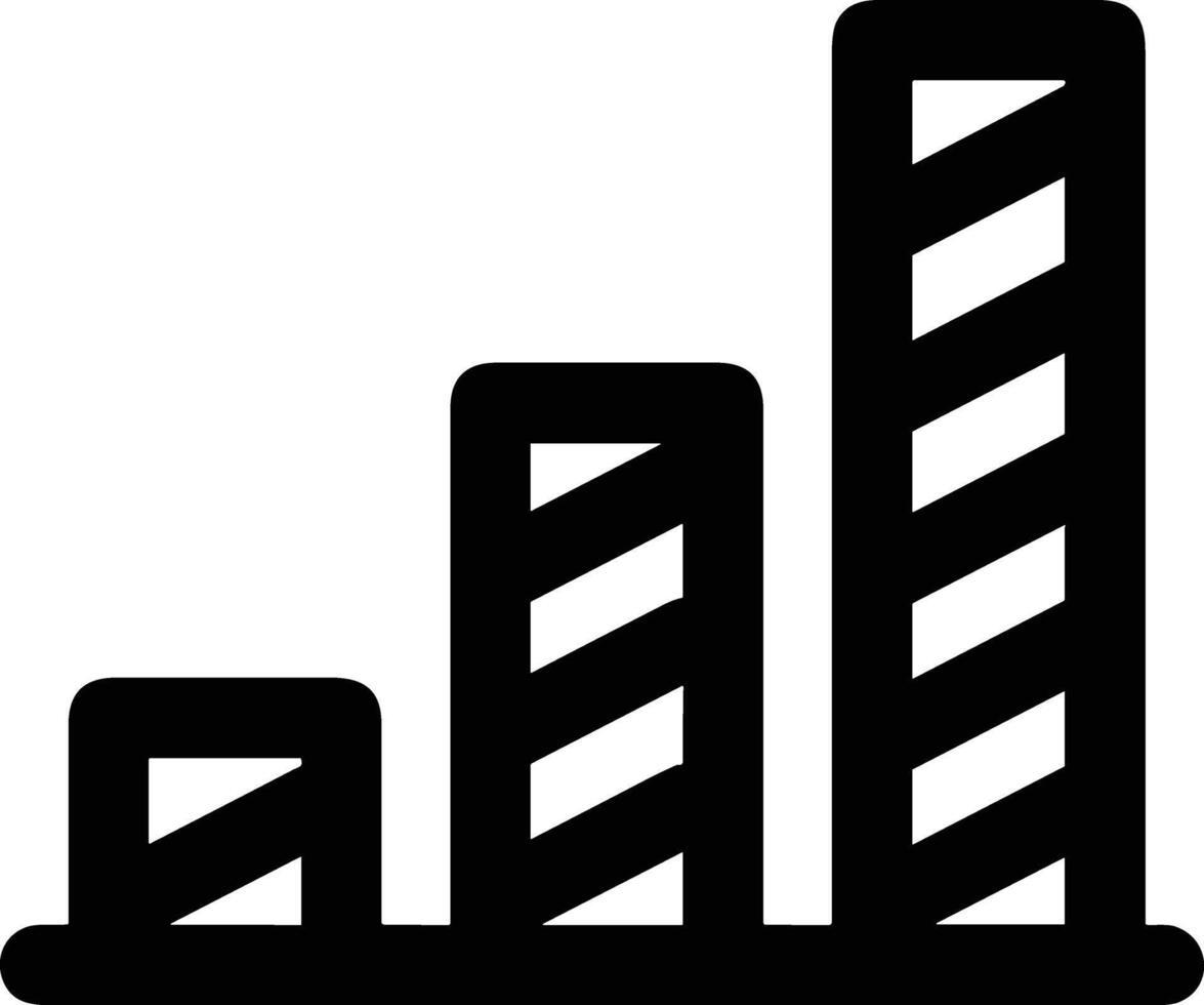 Chart icon symbol image for data statistic analysis illustration vector