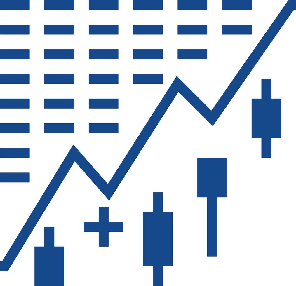 Chart icon symbol image for data statistic analysis illustration vector