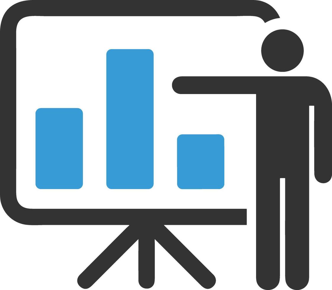 Chart icon symbol image for data statistic analysis illustration vector