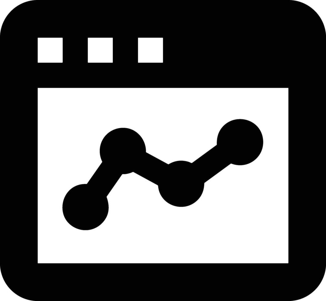 Chart icon symbol image for data statistic analysis illustration vector