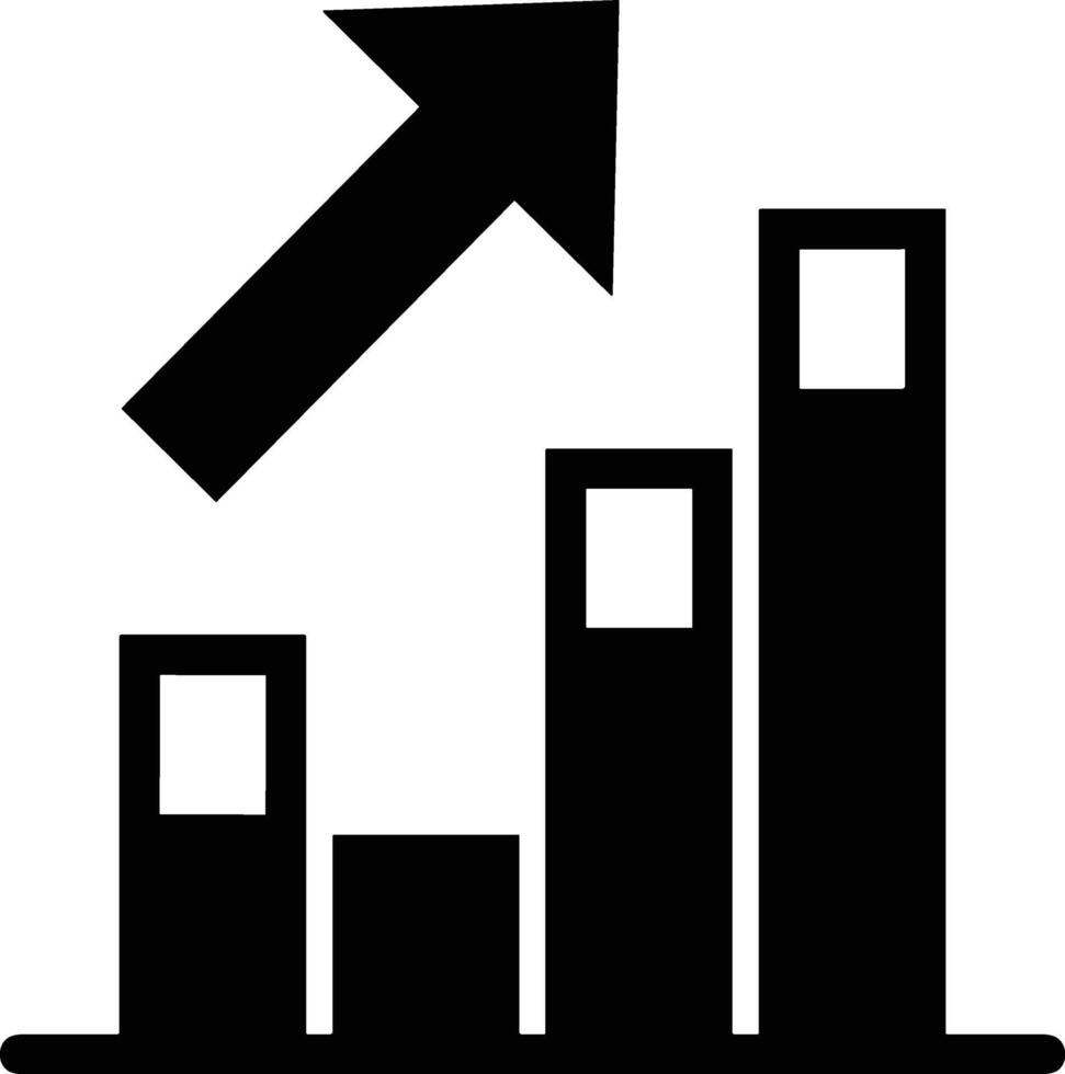 Chart icon symbol image for data statistic analysis illustration vector