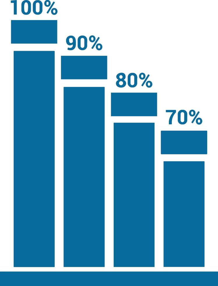 Chart icon symbol image for data statistic analysis illustration vector