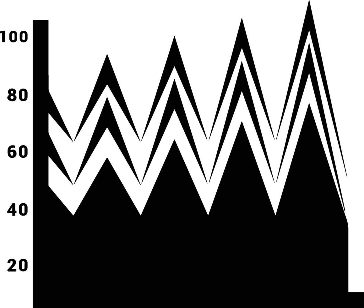 Chart icon symbol image for data statistic analysis illustration vector