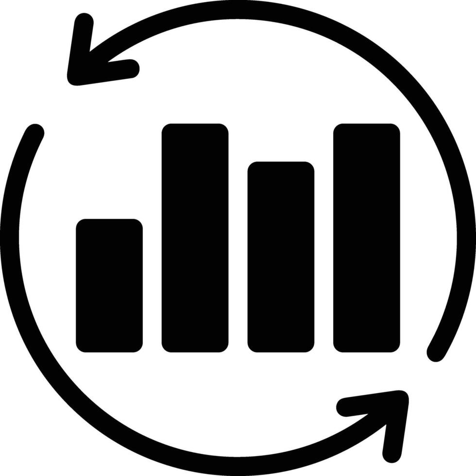 Chart icon symbol image for data statistic analysis illustration vector