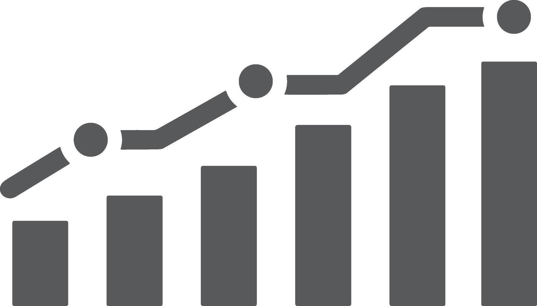 Chart icon symbol image for data statistic analysis illustration vector