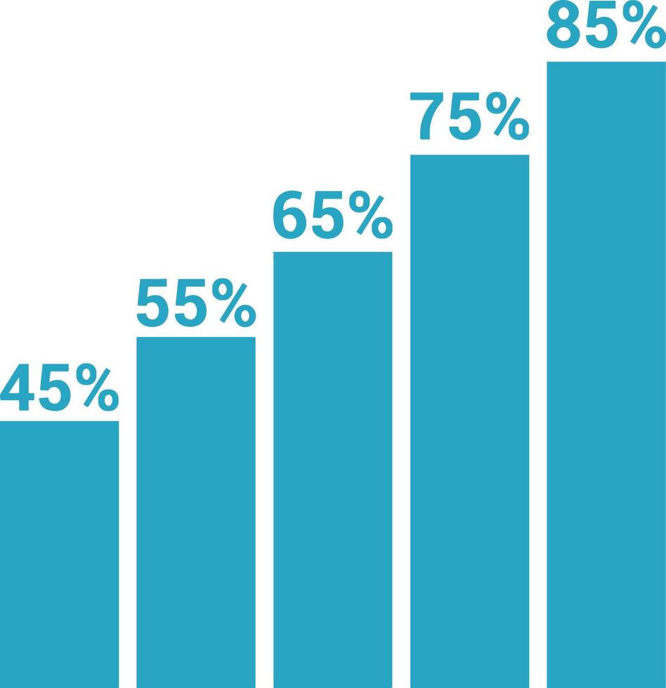 Chart icon symbol image for data statistic analysis illustration vector