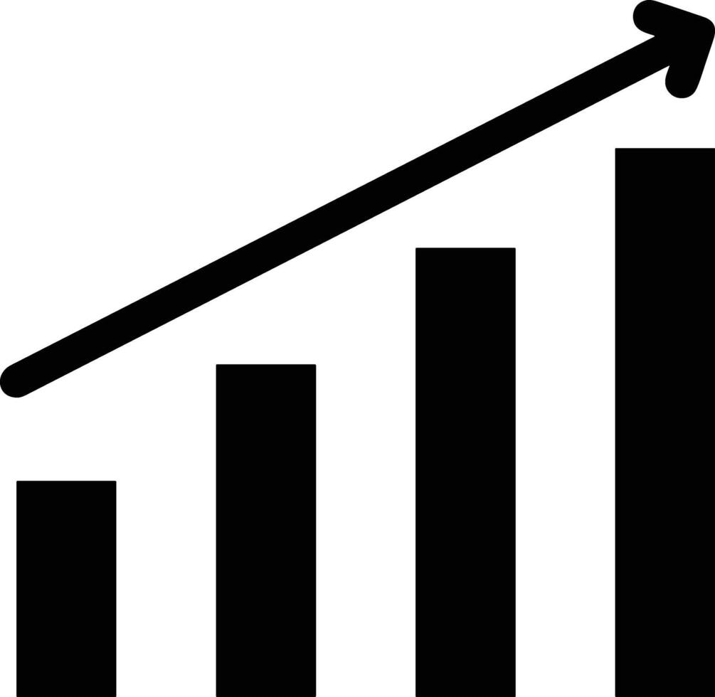 Chart icon symbol image for data statistic analysis illustration vector