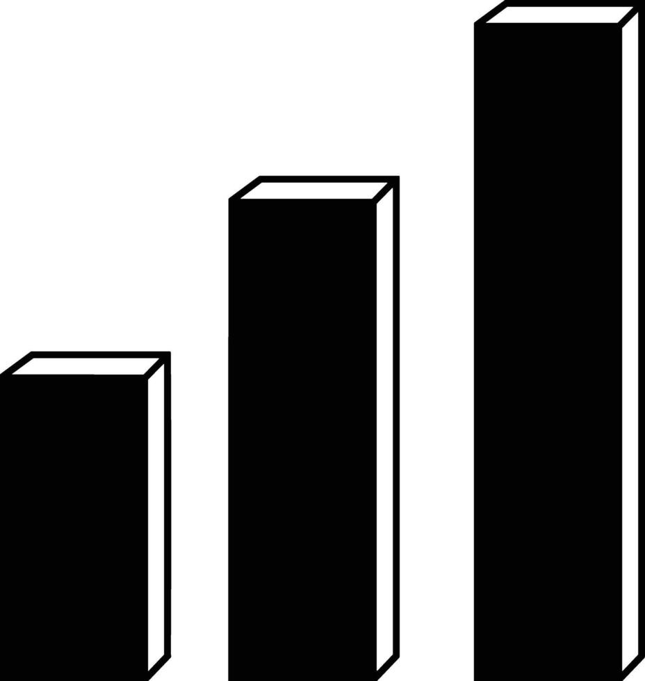 Chart icon symbol image for data statistic analysis illustration vector